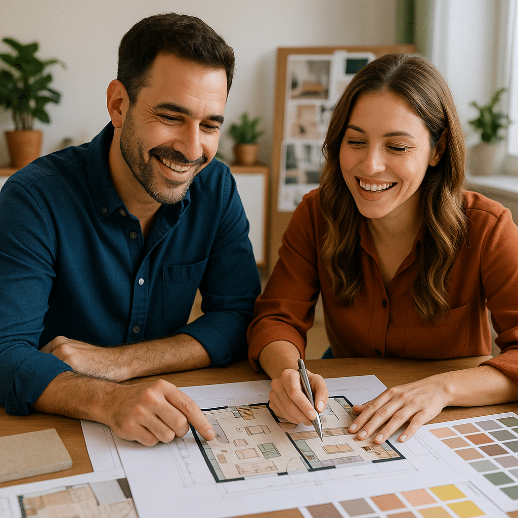 איך מתבצע תהליך העבודה עם מעצבת פנים – משלב הרעיון ועד הביצוע